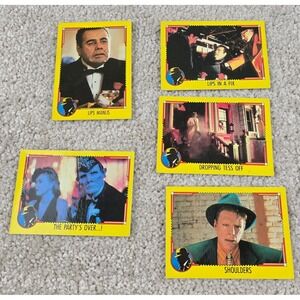 Vintage 1990 Topps‎ Dick Tracy Trading Cards Movie 5pc Lot